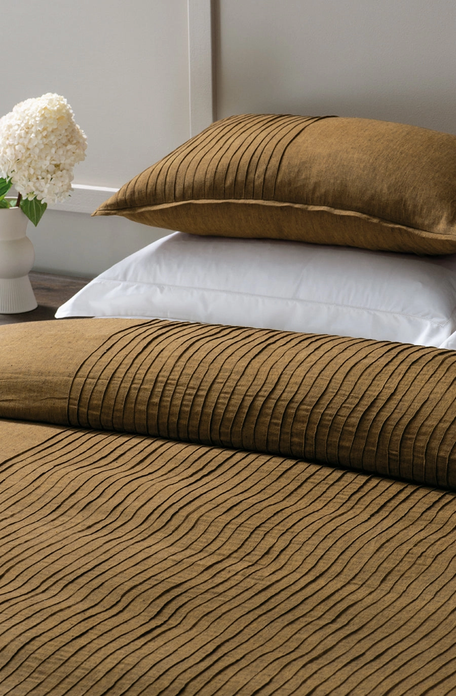 Home Bianca Lorenne kaiyu dark ochre duvet cover set