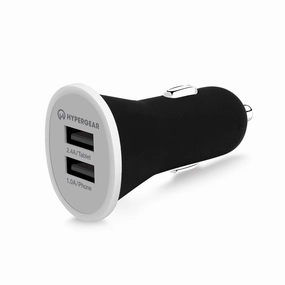 12W Dual Usb Mini Car Charger | Black Sweet Deal Inside