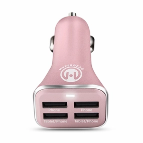 34W Quad Usb Car Charger | Rose Gold Grab Save Today Flash Offer Today