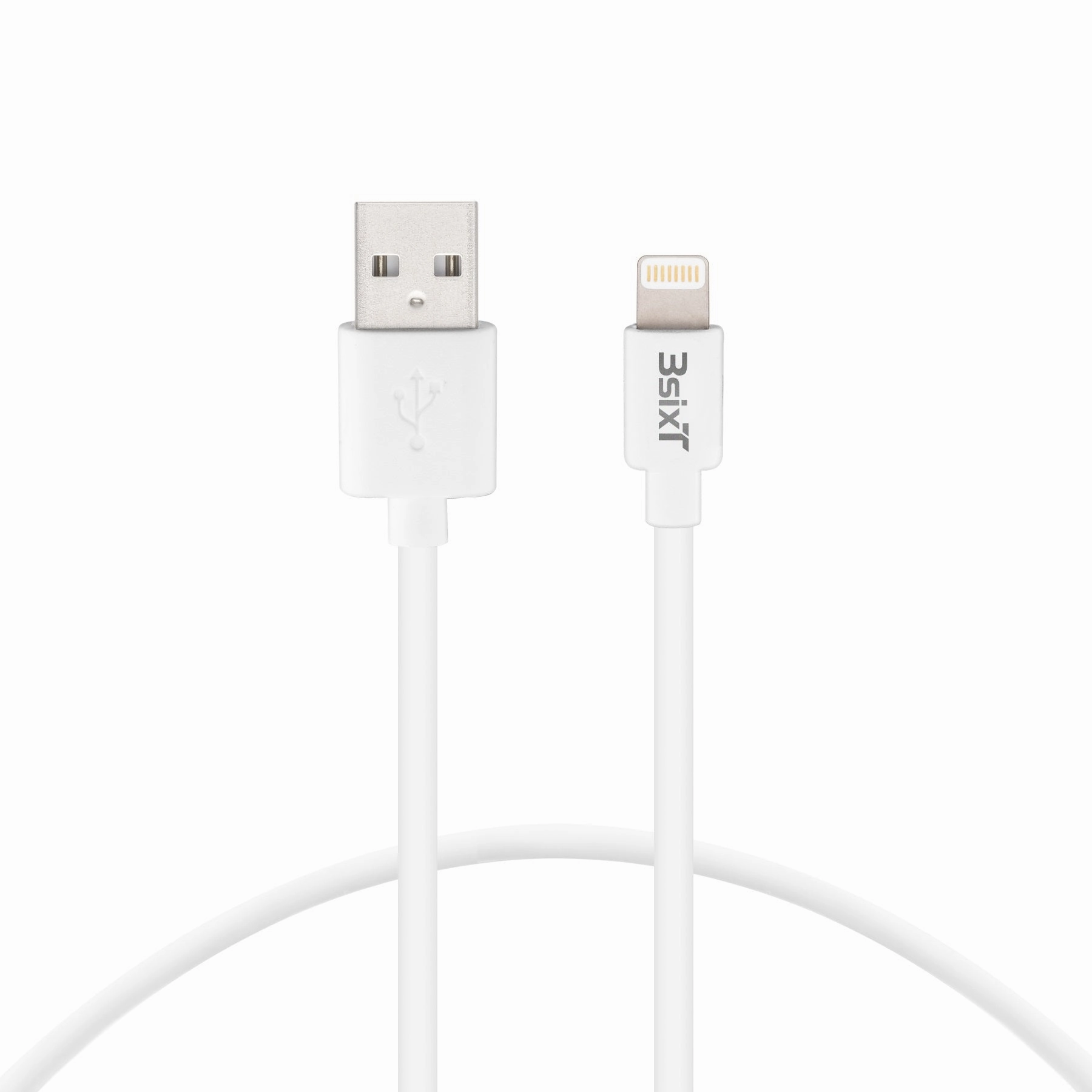 MustHave Steals Dont Miss Hot Deals 3Sixt Charge & Sync Cable - Usb-A To Lightning - 1M - White