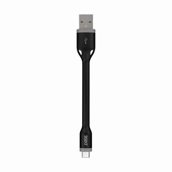 3Sixt Clip & Sync Cable - Usb-A To Usb-C - 10Cm - Black Shop Grab Savings Mega Discount Today