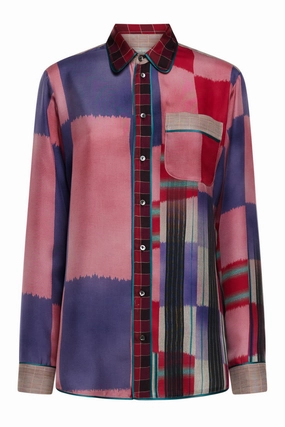 Aloe Printed Silk Shirt Flash Discount Today Limited Stock Hot Deal
