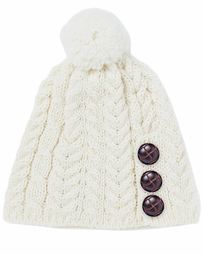 Clearance Event Today Aran Womens Cong Hat With Pom Pom