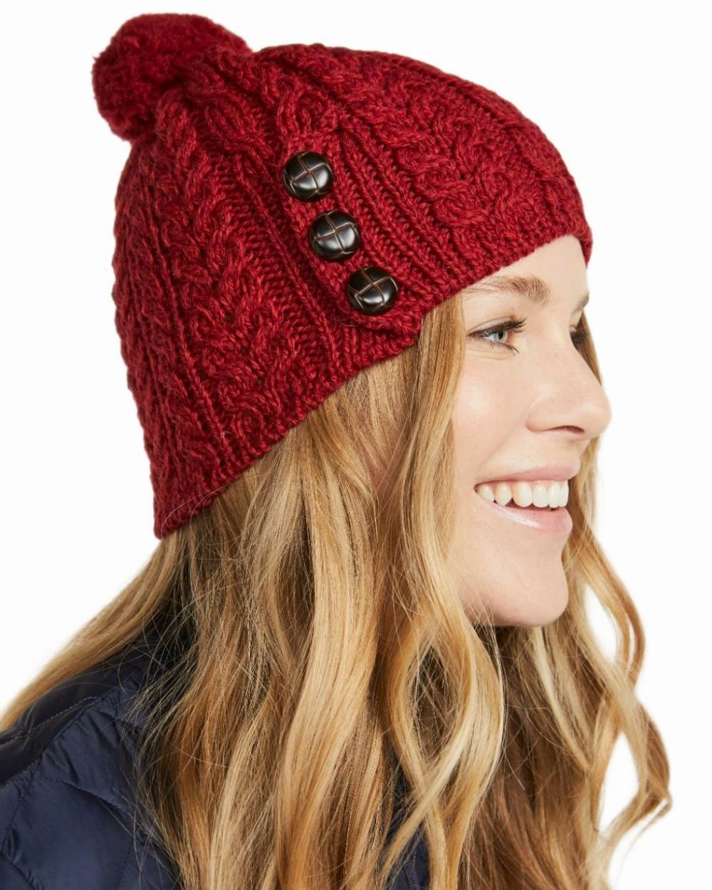 Aran Womens Cong Hat With Pom Pom Best Deal Alert Exclusive Online Deal