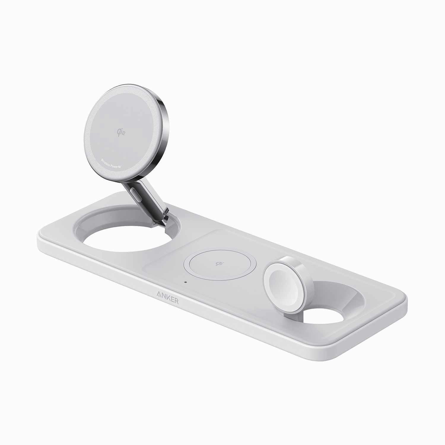 Special Price Offer B25M11215 Maggo Qi2 3-In-1 Pad 15W Wireless Charging Station White