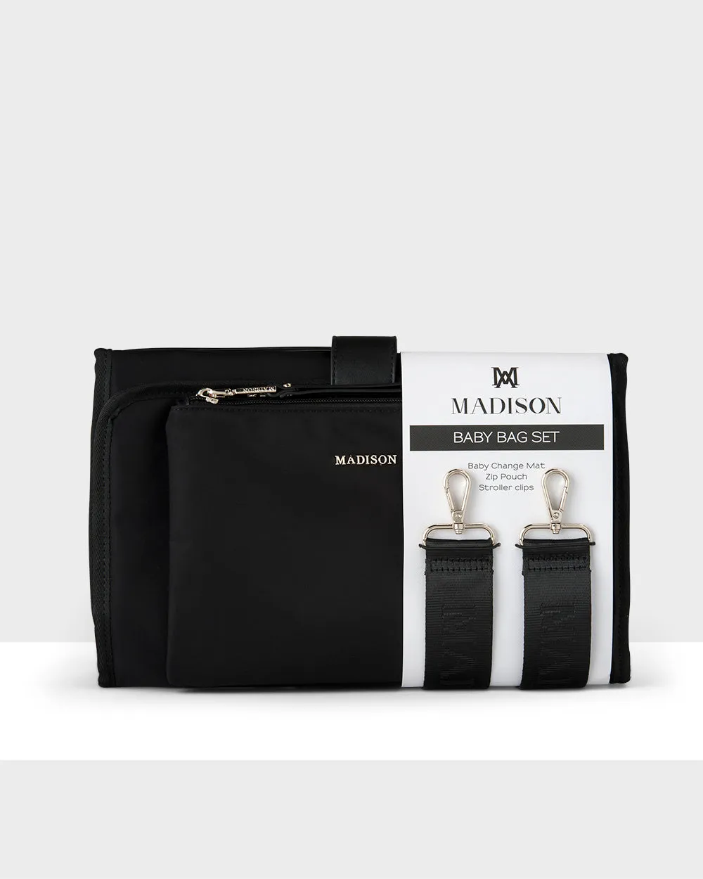 Baby 3 Piece Set - Change Mat, Stroller Clip & Zip Pouch Mega Discount Today Exclusive Savings Event