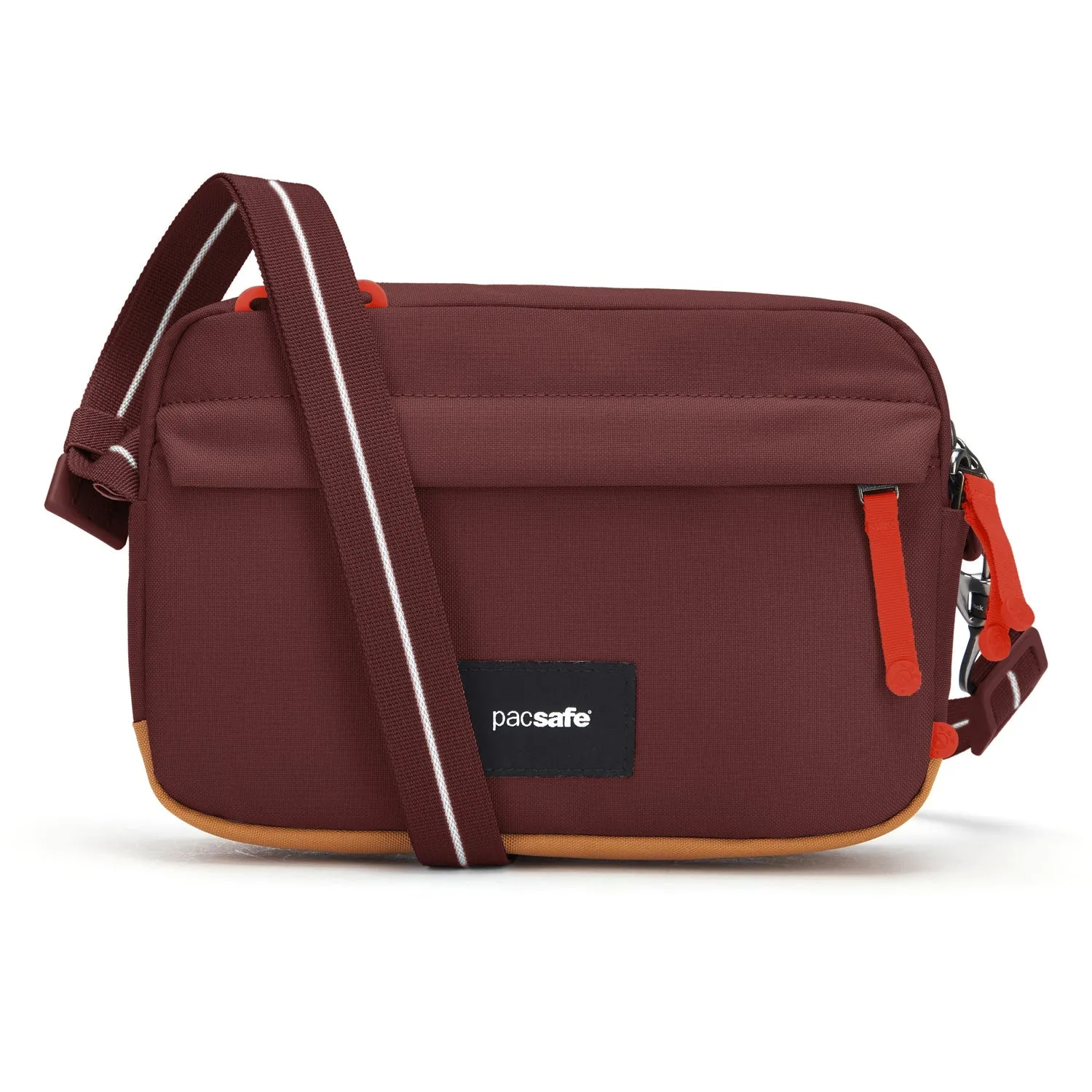 Pacsafe Go Crossbody Garnet Red Exclusive Savings Event Mega Discount Event