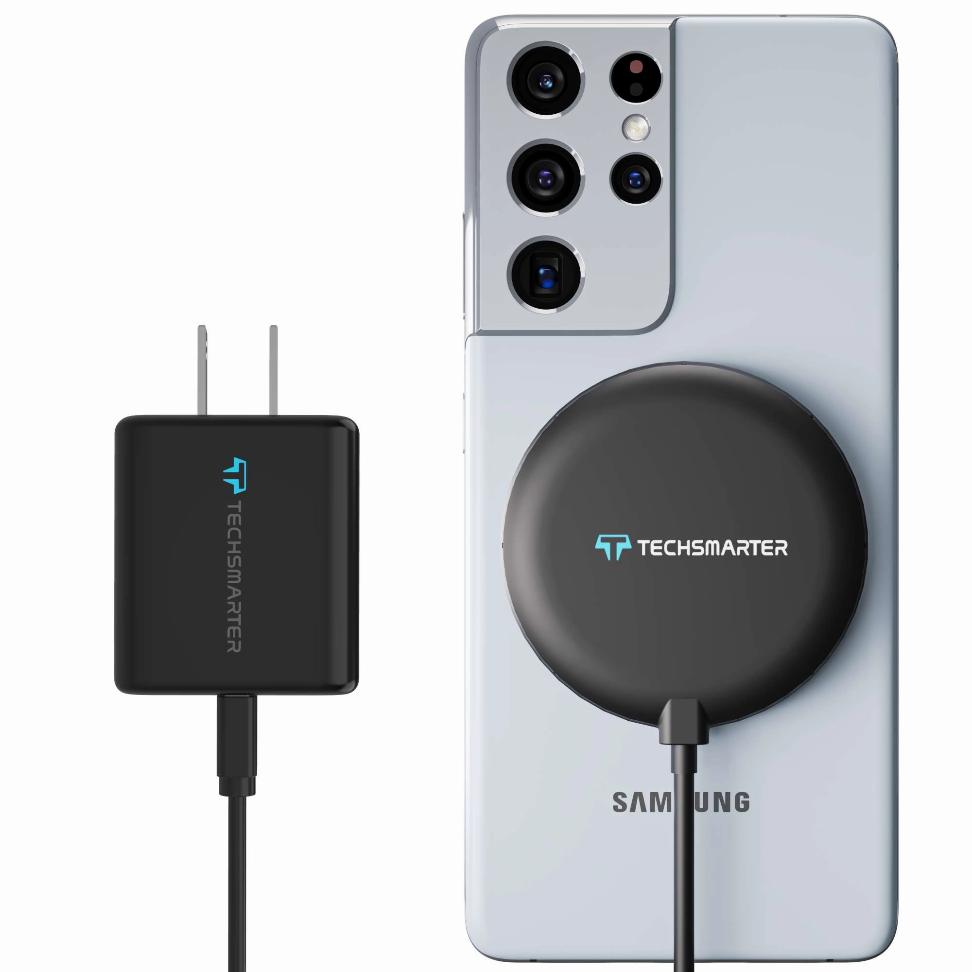 Dont Wait Save Today Gift Ideas Galore Tswireless 15W Charger Pad Suction W/ Wall Charger