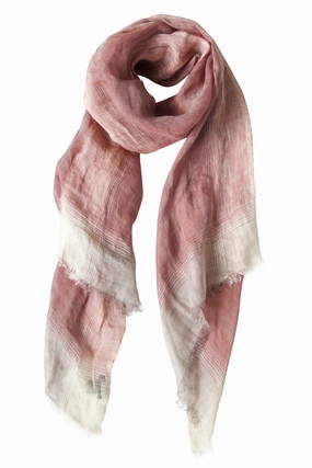 Special Deals Online Price Drop Frenzy Beautiful Coral Linen Scarf