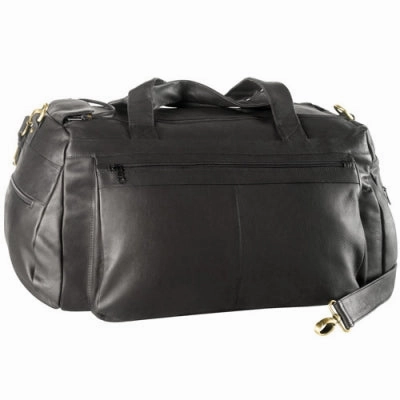 Derek Alexander Leather Duffle Bag Twin Top Zips MustHave Deal