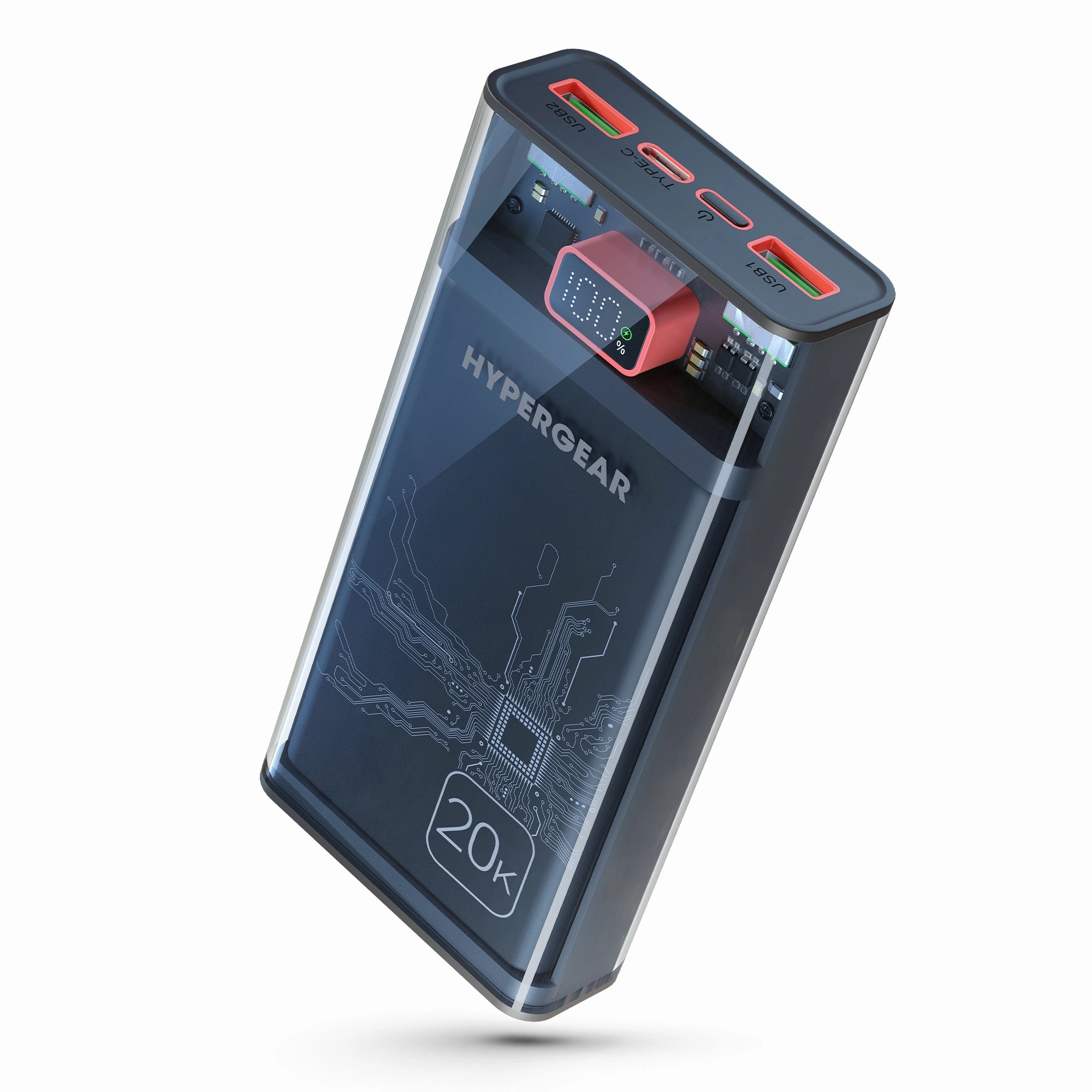 Online Deal Frenzy Shop Today Save 20,000Mah | Clearcharge Xl Transparent Fast Charge Power Bank With 20W Usb-C Pd
