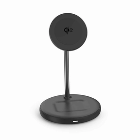 MustHave Steals Bewcqi22In1 Qi2 2-In-1 Wireless Charging Stand 15W Magsafe-Compatible Black