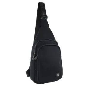 Gap - 36 Nylon Sling Backpack - Black Save More Now Big Clearance Event