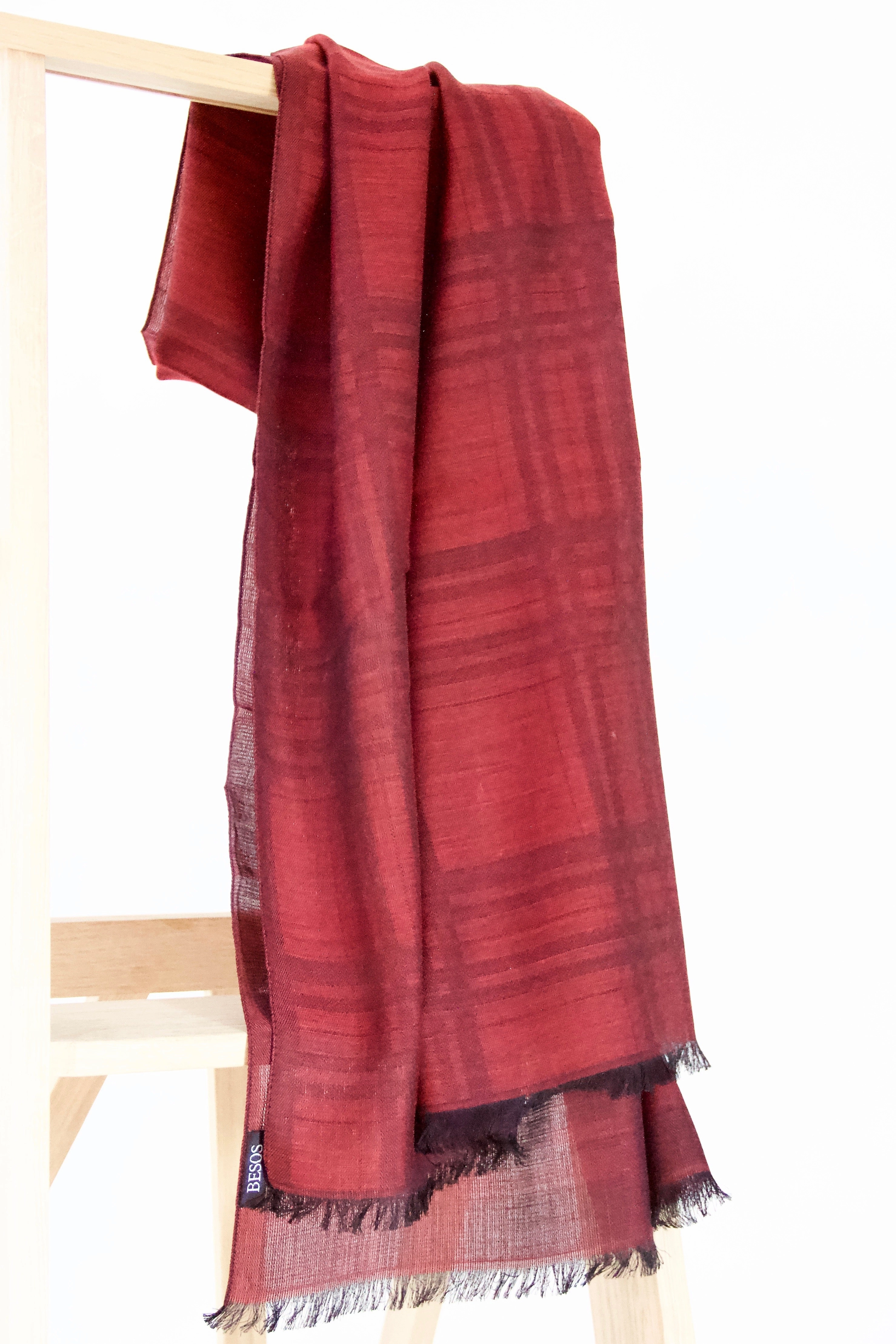 Flash Offer Today Bordeaux Scarf In Exclusive Quality