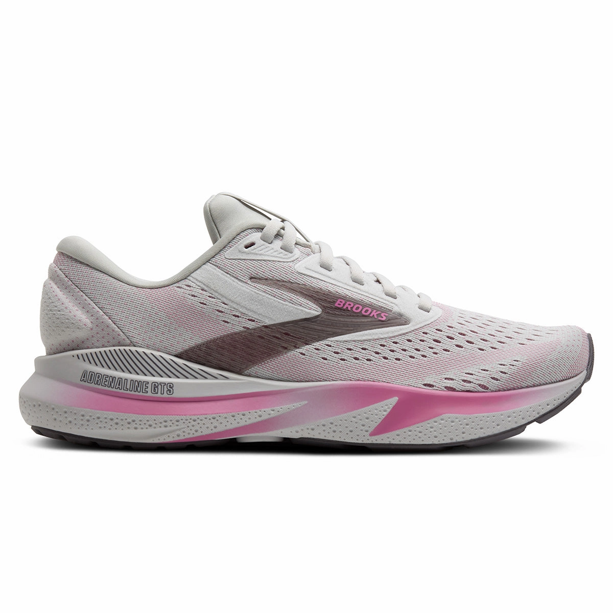 Brooks Adrenaline Gts 24 Womens | Oyster/Excalibur/Pink Trending Hot Deal Special Online Offer