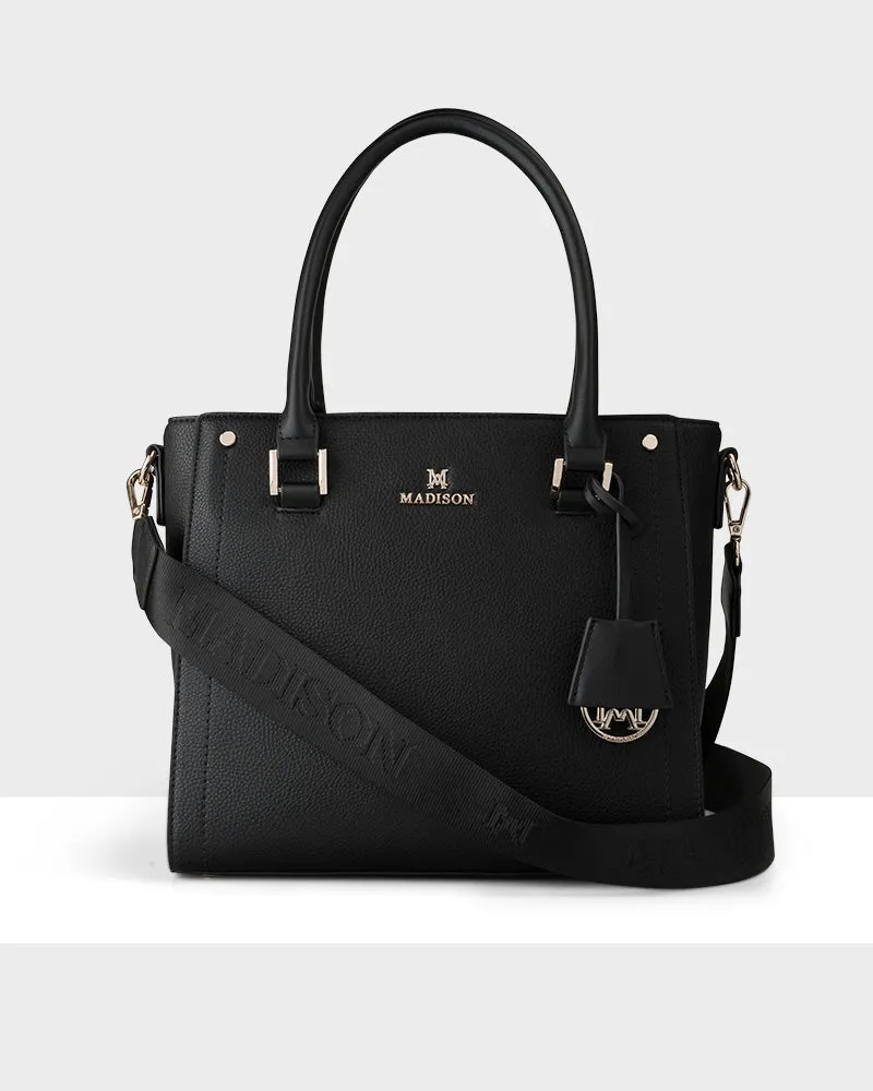Today Only Hot Pick Angie Medium 3 Compartment Satchel Bag   Monogram Bag Strap