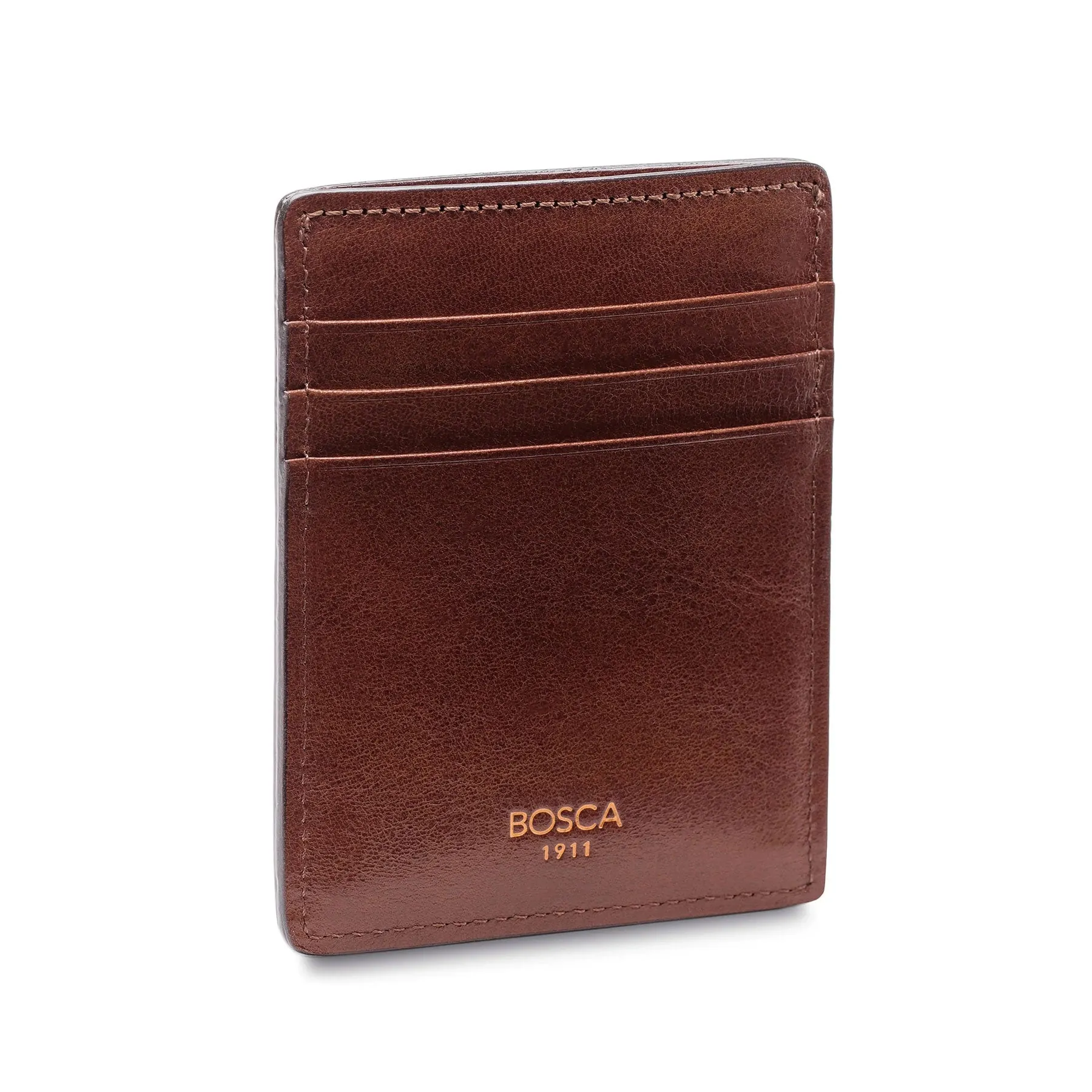 Exclusive Online Discount Bosca Deluxe Front Pocket Wallet Old Leather Dark Brown