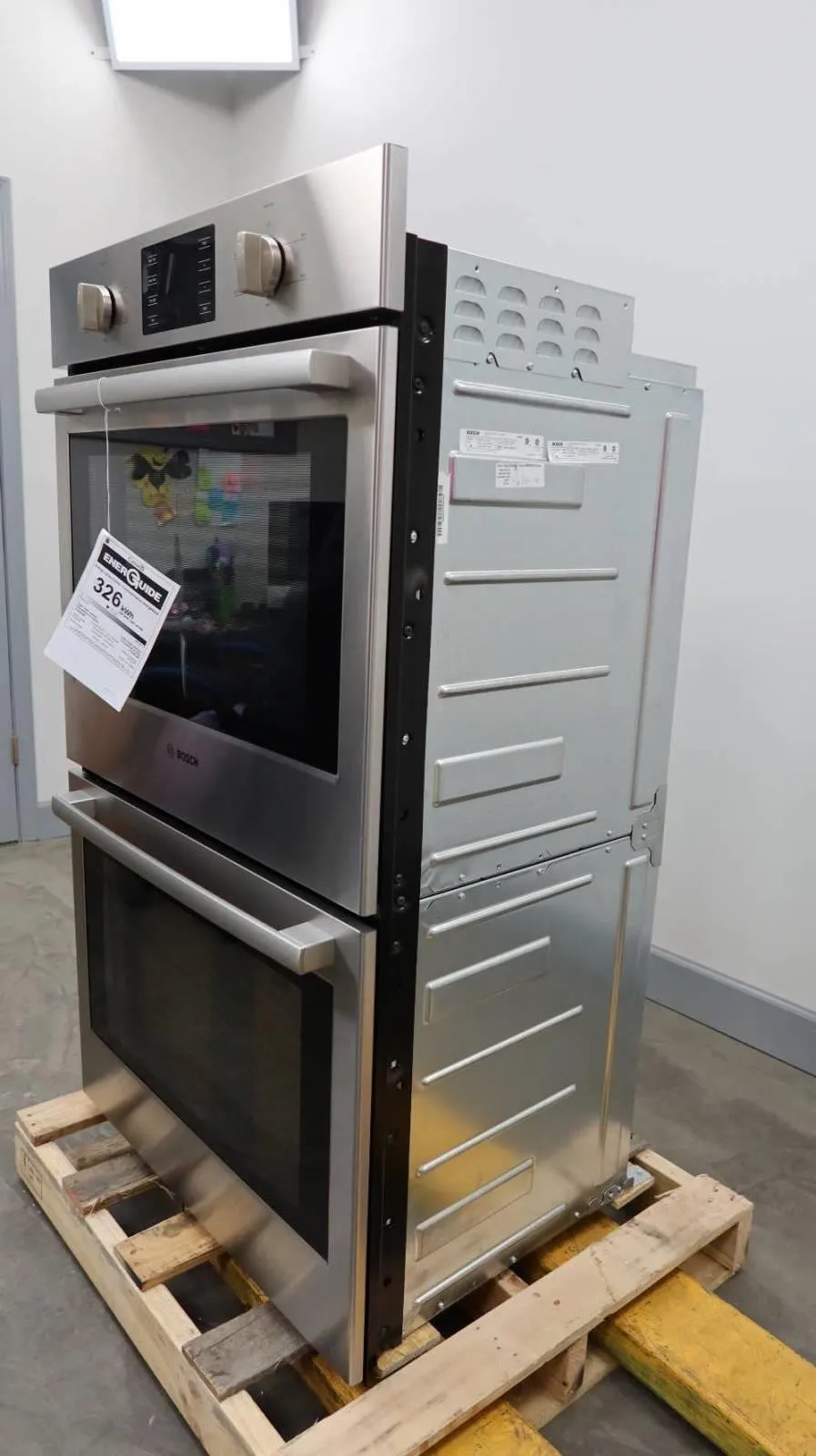 Bosch 500 Series 30" 9.2 cu.ft EcoClean Double SS Electric Wall Oven HBL5551UC