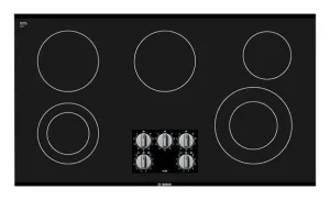 Bosch 500 Series 36" BLK 5 Cooking Zones Smoothtop Electric Cooktop NEM5666UC