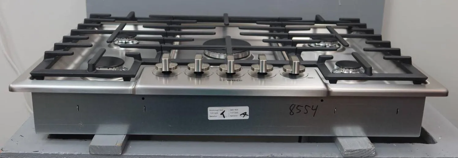Bosch 800 Series 30" 5 Sealed Burner OptiSim Burner SS Gas Cooktop NGM8056UC