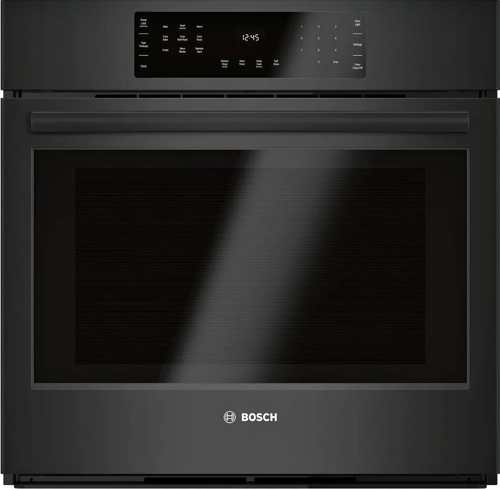 Bosch 800 Series 30" BLK 4.6 Cu.Ft Smart Single Electric Wall Oven HBL8463UC