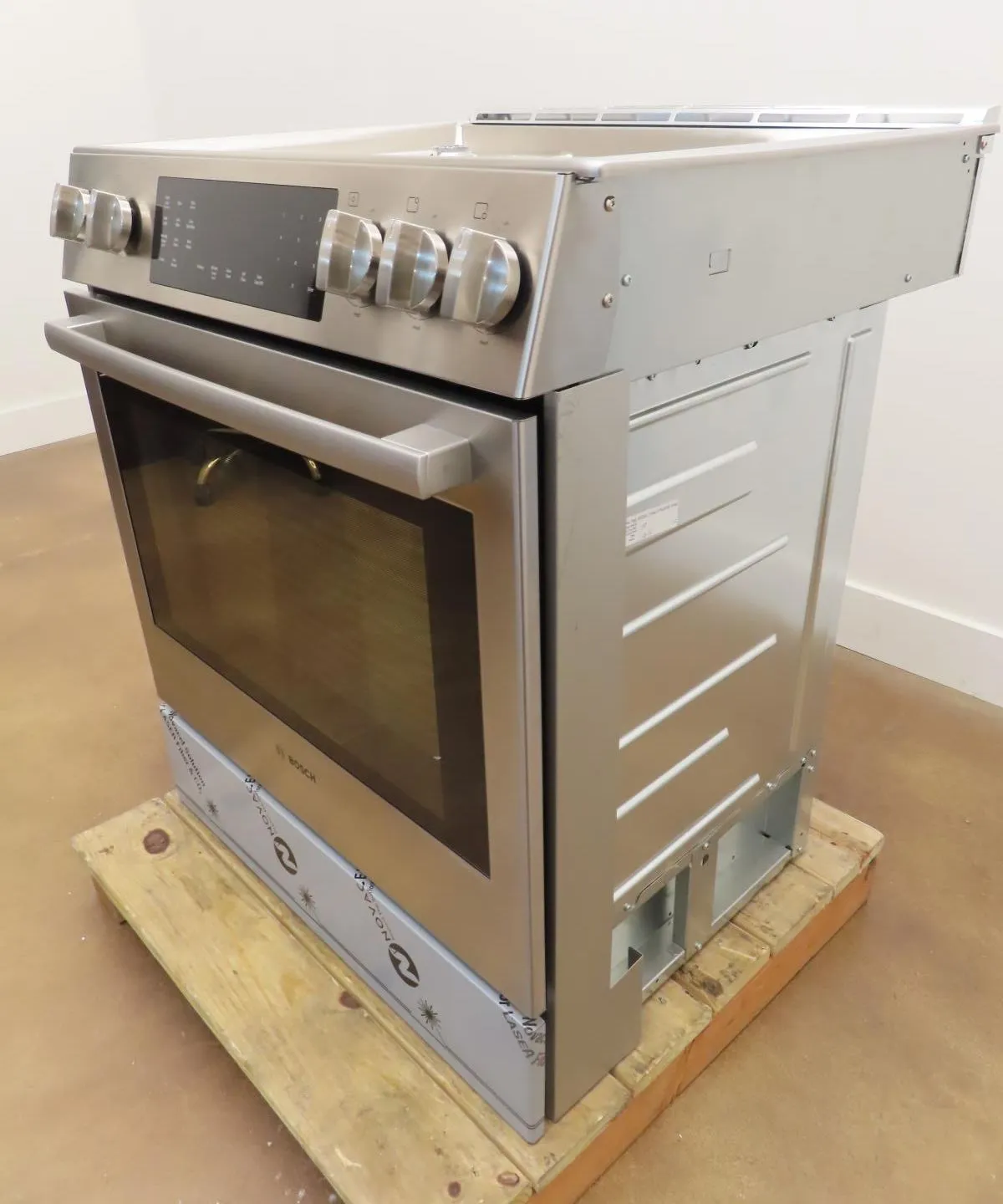 Bosch 800 Series HDI8056U 30" Slide-In Dual Fuel Stainless Steel Range