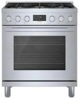 Bosch 800 Series HGS8055UC 30" Freestanding Gas Range with 5 Sealed Burners Pics
