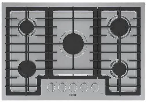 Bosch Stainless 30" OptiSim 5 Sealed Burners 500 Series Gas Cooktop NGM5058UC