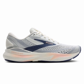 Brooks Adrenaline Gts 24 Womens | Grey/Blue Ribbon/Peach Price Slash Today Big Savings Event