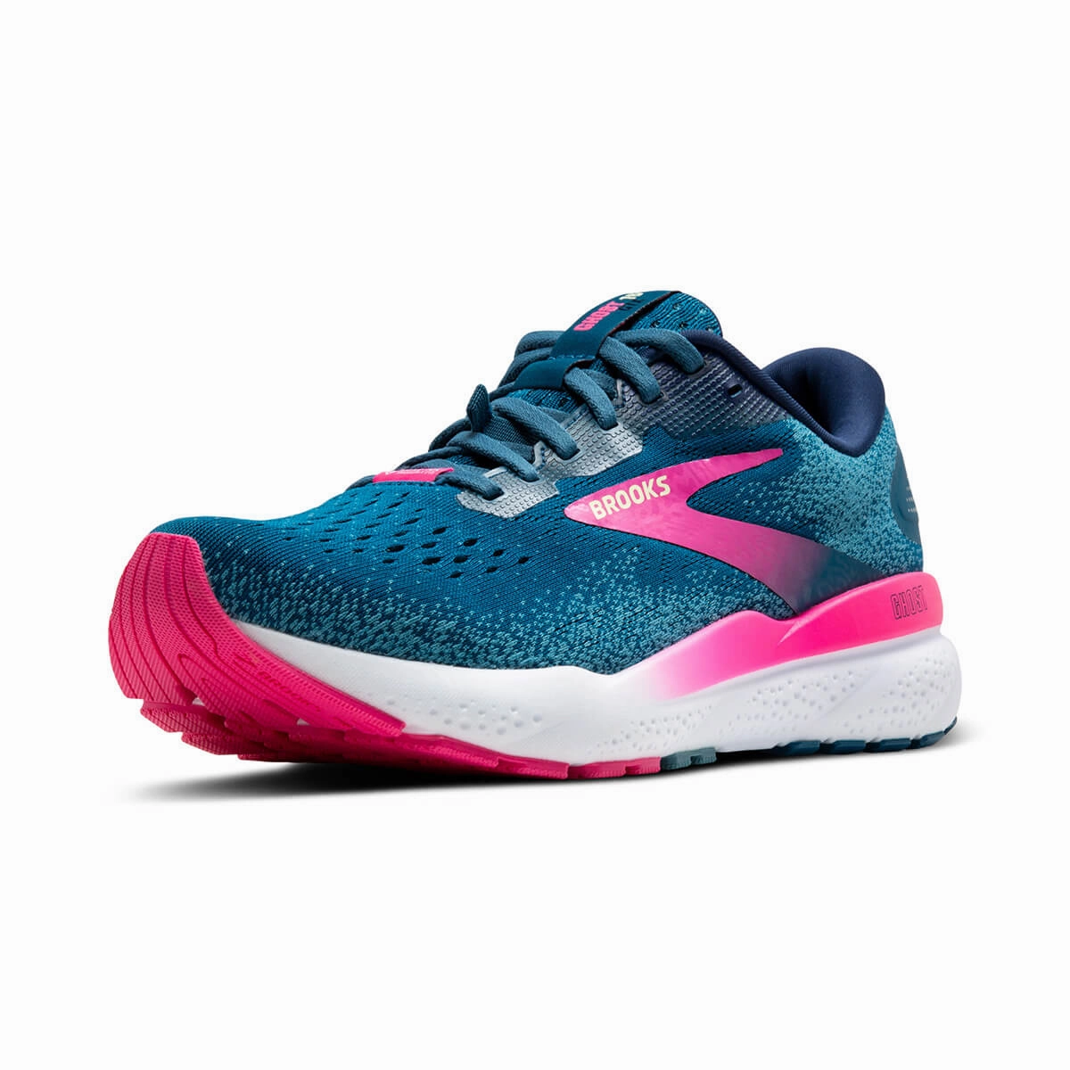 MustHave Items Brooks Ghost 16 Gtx Womens | Moroccan Blue/Pink/Yellow
