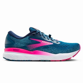 Mega Hot Offer Brooks Ghost 16 Gtx Womens | Moroccan Blue/Pink/Yellow