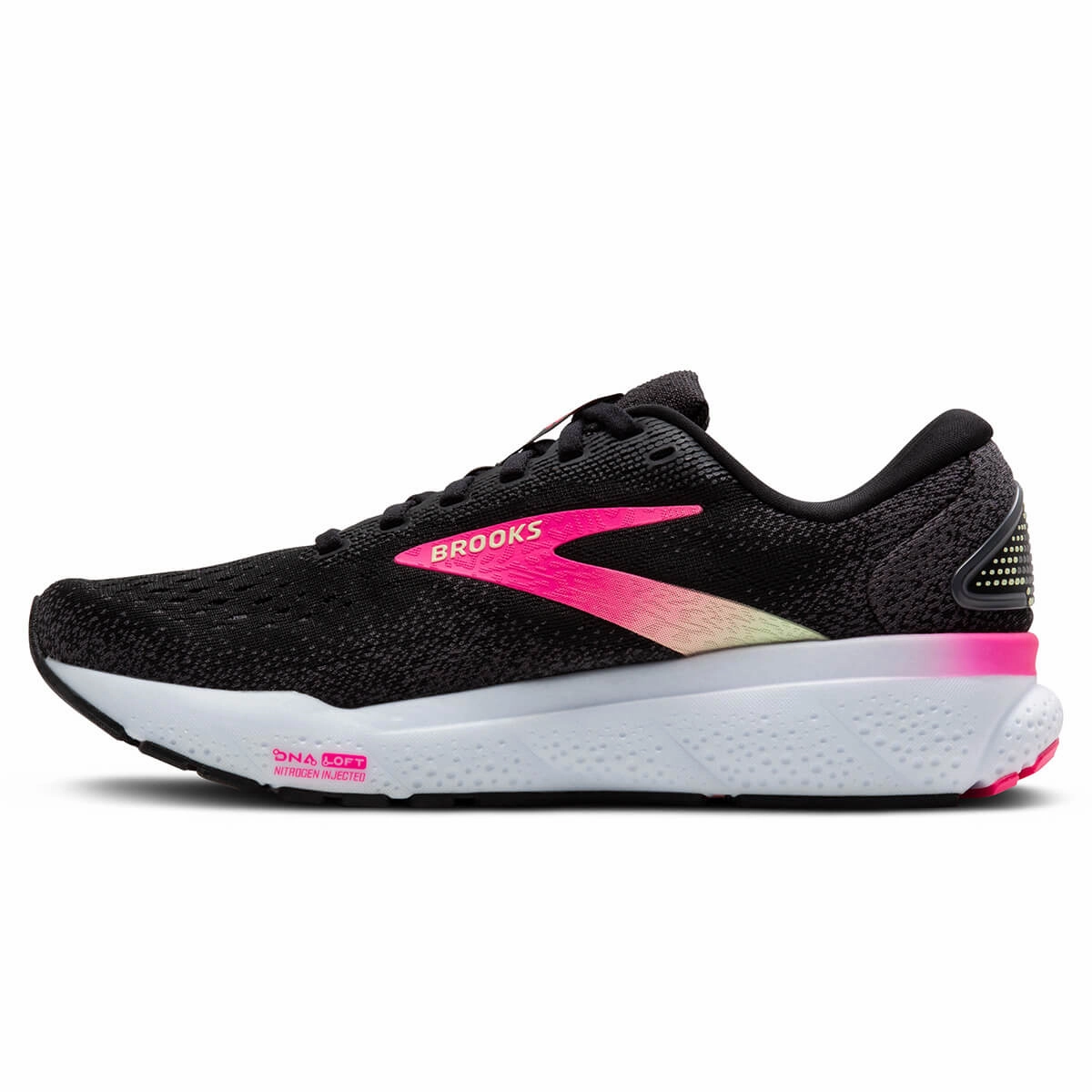 Brooks Ghost 16 Womens | Black/Pink/Yellow Best Price Today Trendy Picks Today