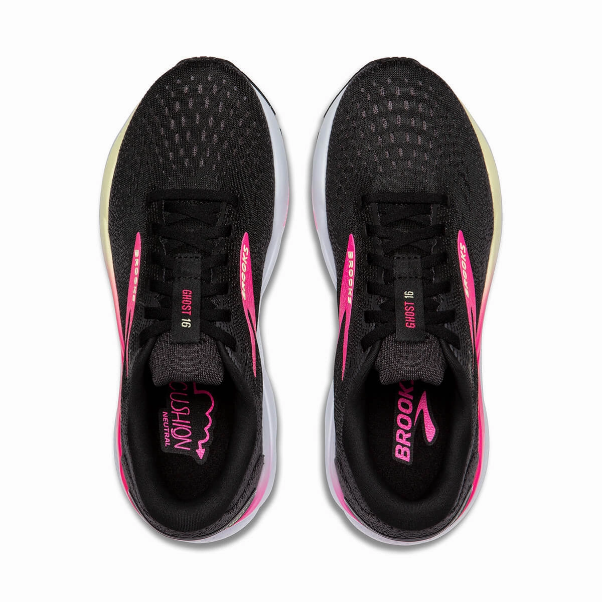 Limited Stock Hot Deal Brooks Ghost 16 Womens | Black/Pink/Yellow