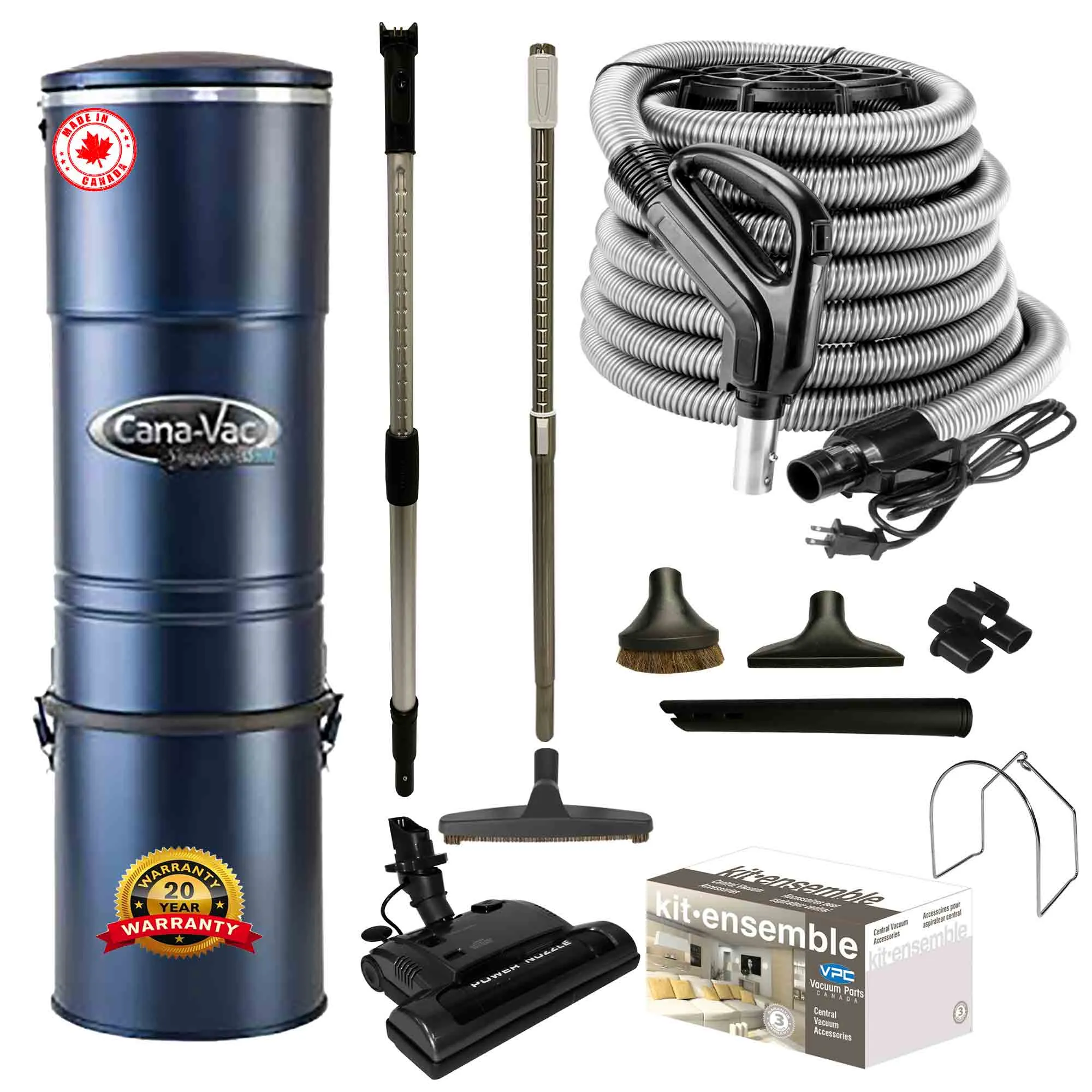 Cana-Vac LS690 Central Vacuum with Standard Electric Package