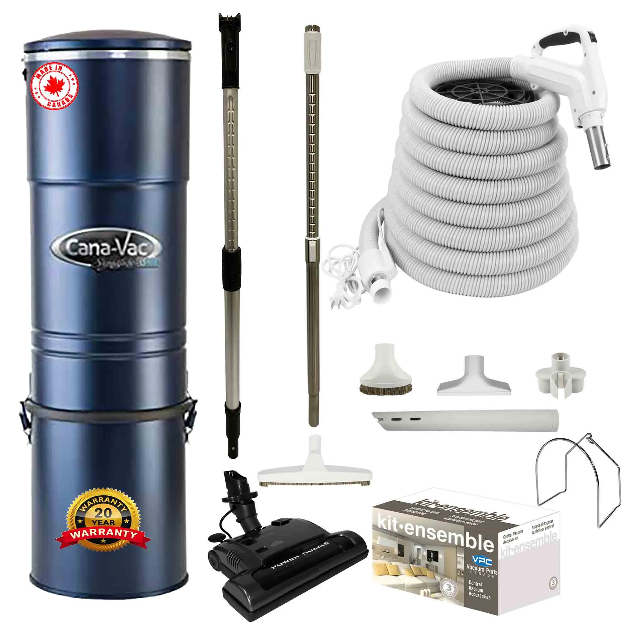 Cana-Vac LS690 Central Vacuum with Standard Electric Package