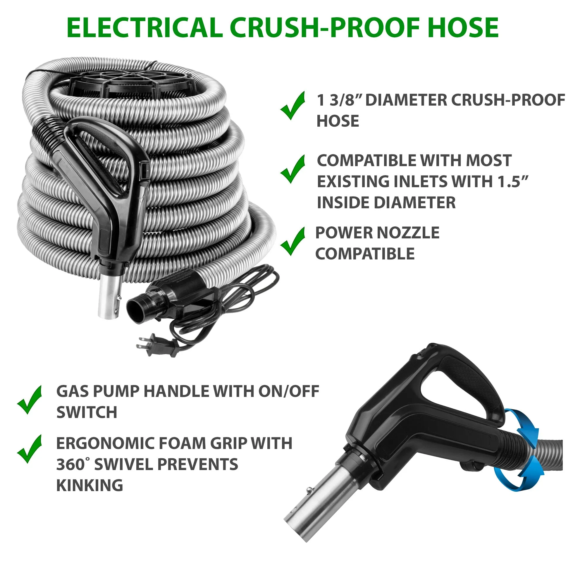 CanaVac CV587 Central Vacuum with Standard Electric Package