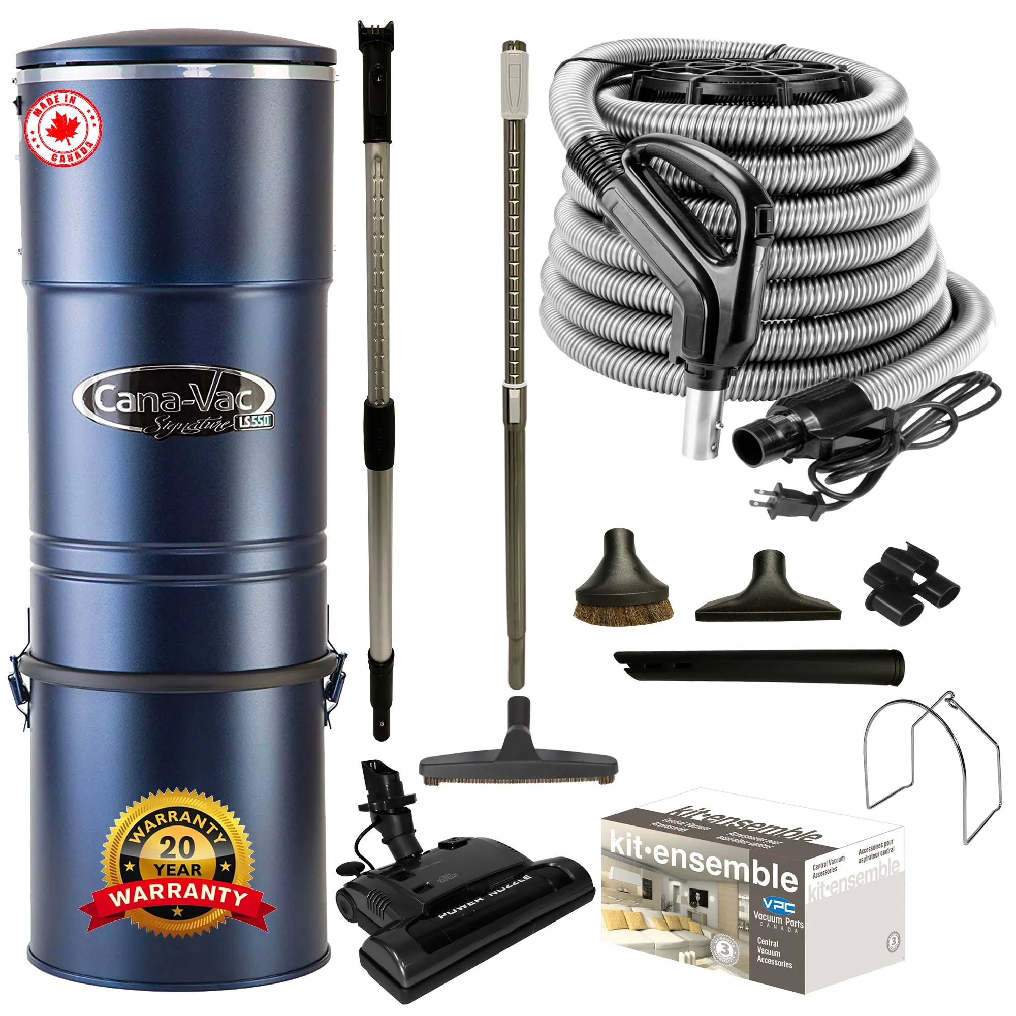 CanaVac LS590 Central Vacuum with Standard Electric Package