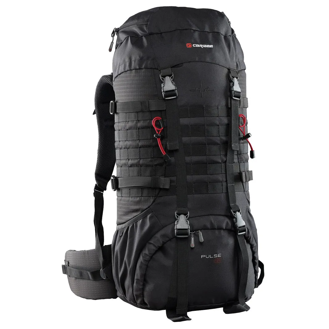 Caribee - Pulse 65L Trekking Pack - Black Big Hot Sale