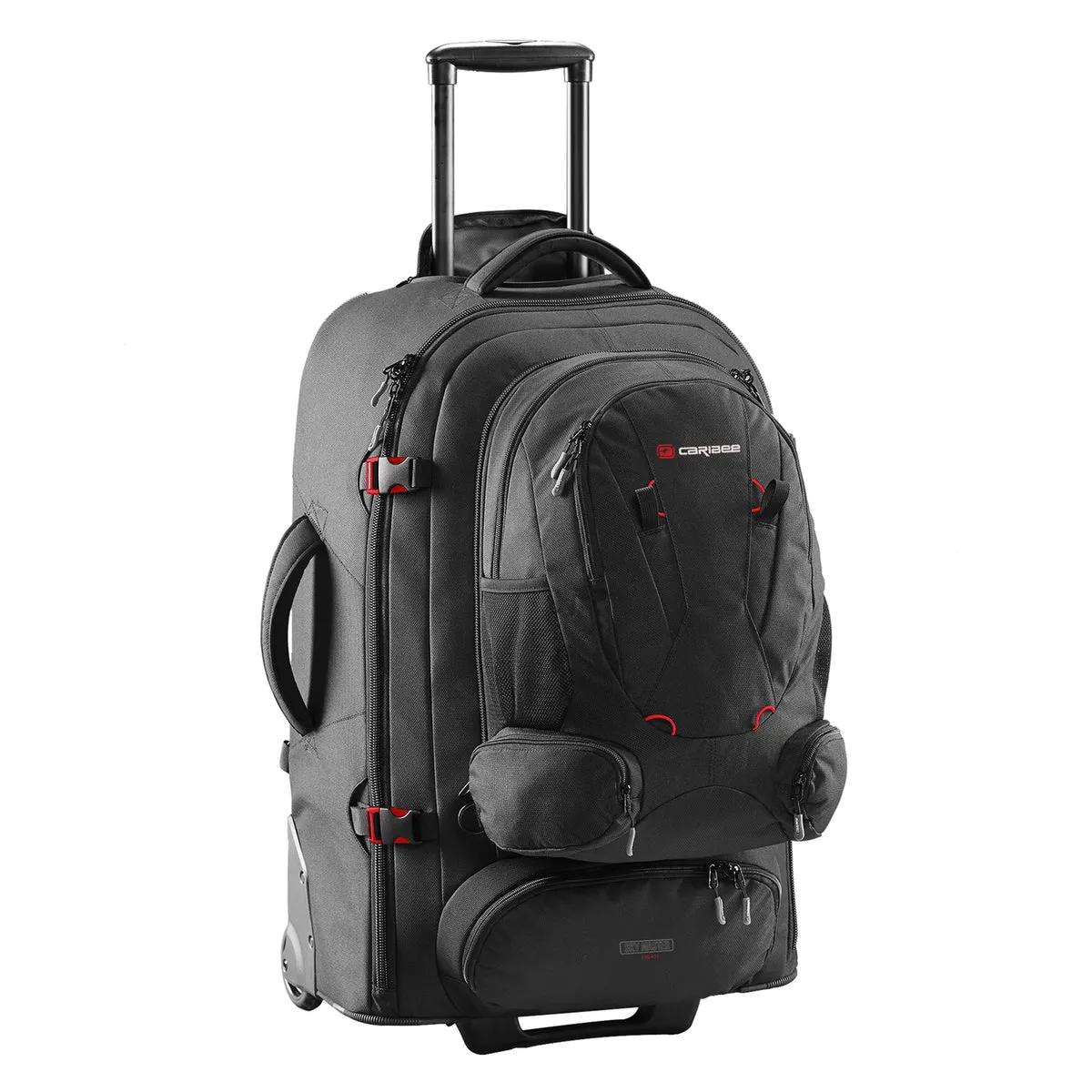Caribee - Skymaster Iii 80L Wheeled Travel Backpack - Black Limited Stock Offer