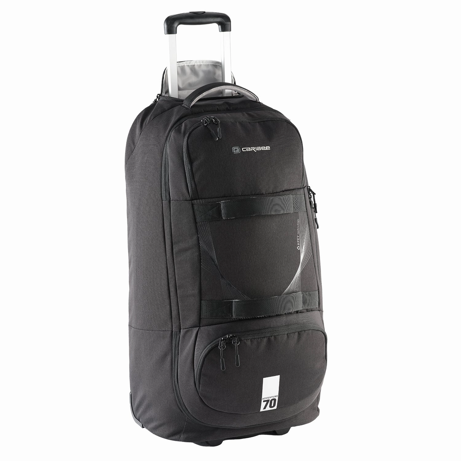 Todays Hot Pick Caribee- Adventure 70L Duffle W Backpack Straps - Black