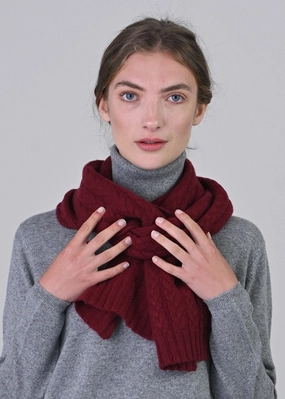 MustHave Deal Cashmere Cable Scarf