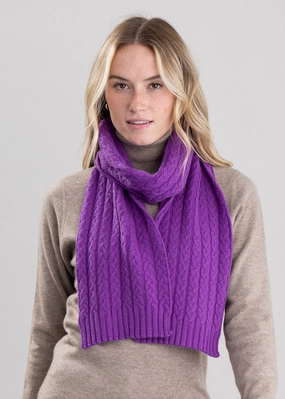 Cashmere Cable Scarf Grab Your Hot Pick Clearance Event