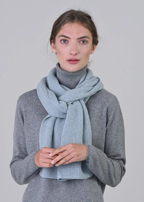 Cashmere Ribbed Scarf GiftWorthy Sale