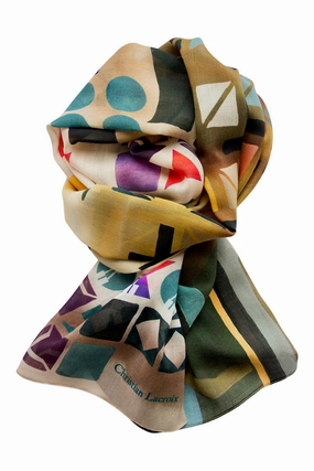 Today Only Hot Pick Cashmere Scarf "City Lights" Lacroix - Beige