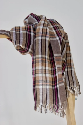 Checked Scarf In Fresh Colour Combination Grab Your Hot Pick