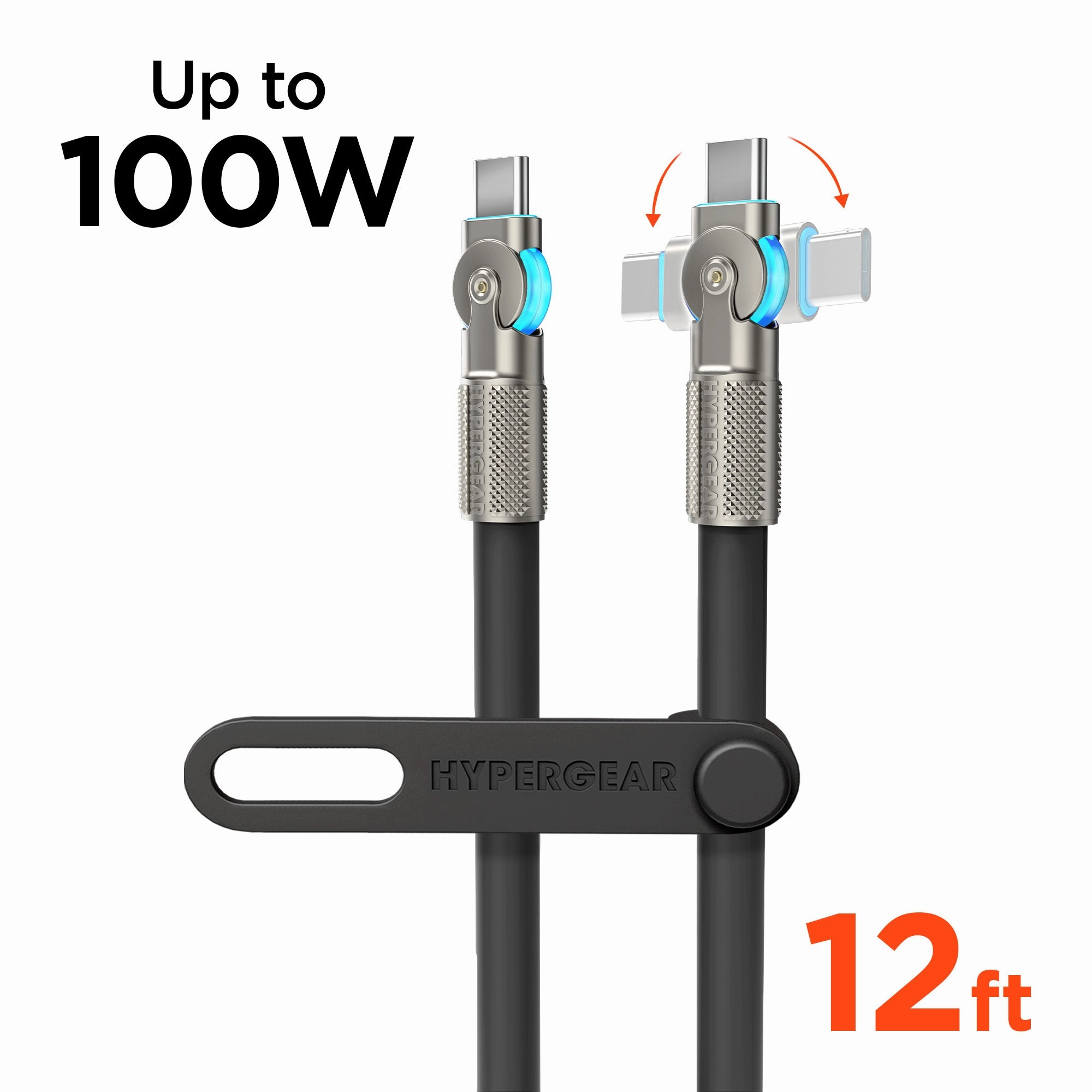 Chunky180 100W Usb-C To Usb-C Rugged Fast Charge Cable | 12Ft | Black Exclusive Hot Pick Hot Sale Frenzy
