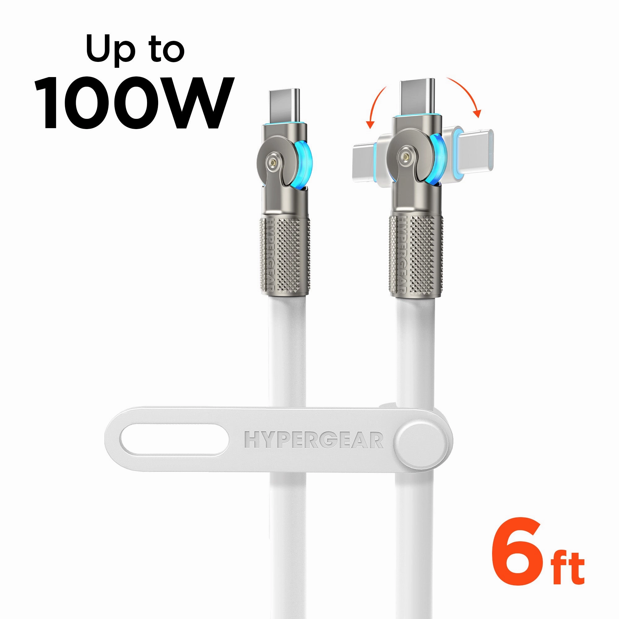 Chunky180 100W Usb-C To Usb-C Rugged Fast Charge Cable | 6Ft | White Limited Stock Alert