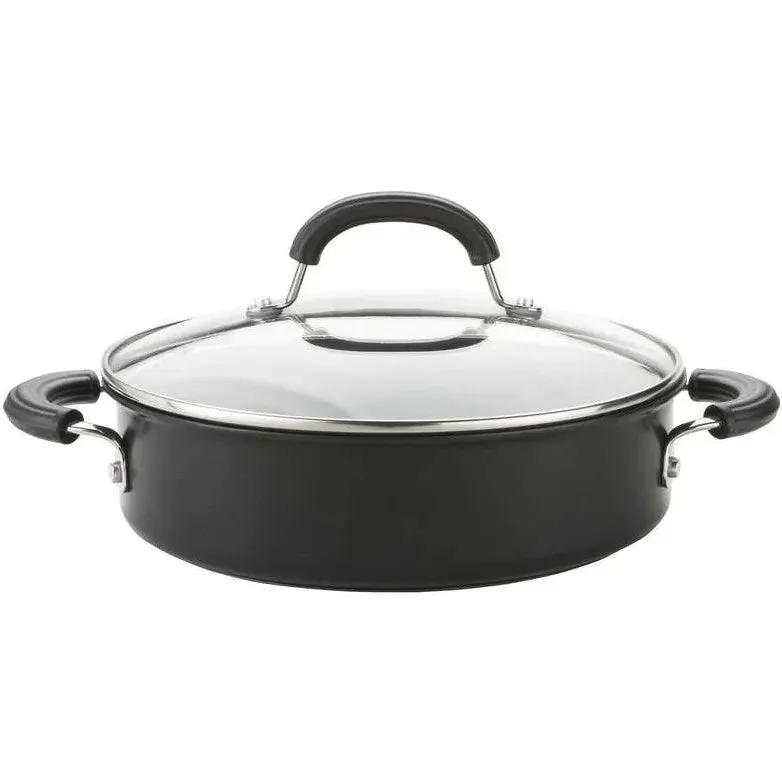 Circulon Total Hard Anodised 24cm Saut Pan & Lid
