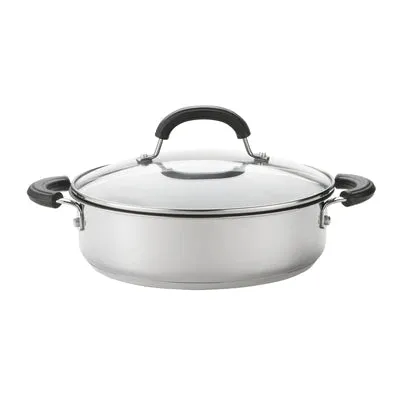 Circulon Total Stainless Steel 24cm Saut Pan & Lid