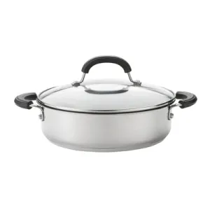Circulon Total Stainless Steel 24cm Saut Pan & Lid